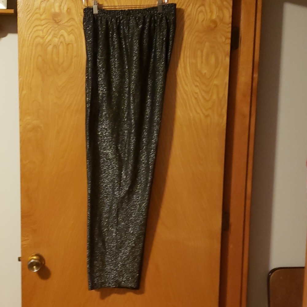 Black Shiny Pants